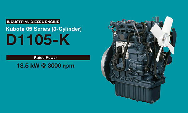 Kubota's new engine D1105-K