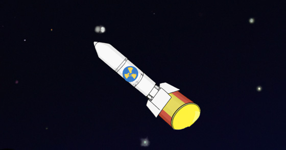 Nuclear waste into Space