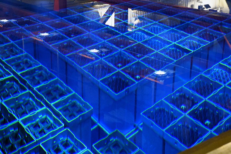 Fuel Pond Cherenkov Radiation