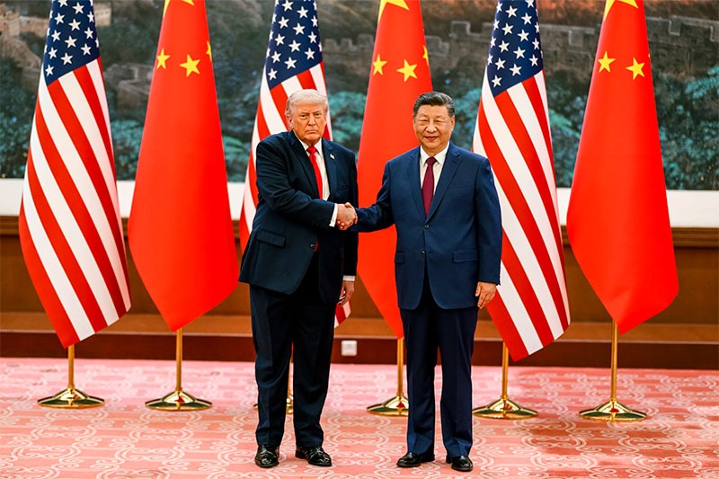 Beijing Summit US president Donald Trump PR of China president Xi Jinping